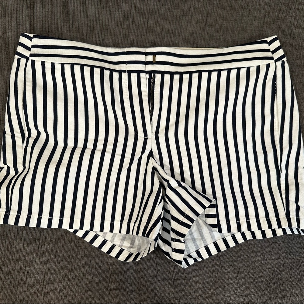 J Crew Black and White Shorts